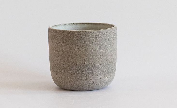 The gray mug that taught me a valuable knitting lesson.