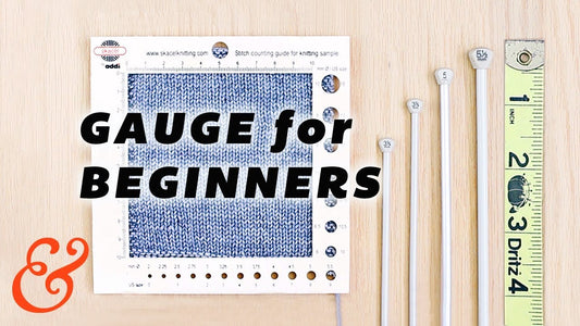 Knitting gauge for beginners