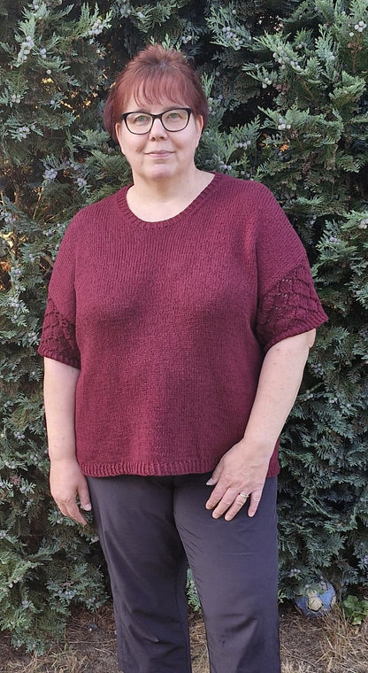 Monoko tee knitting pattern