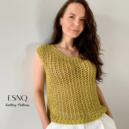 Sunlit Lace Top knitting pattern