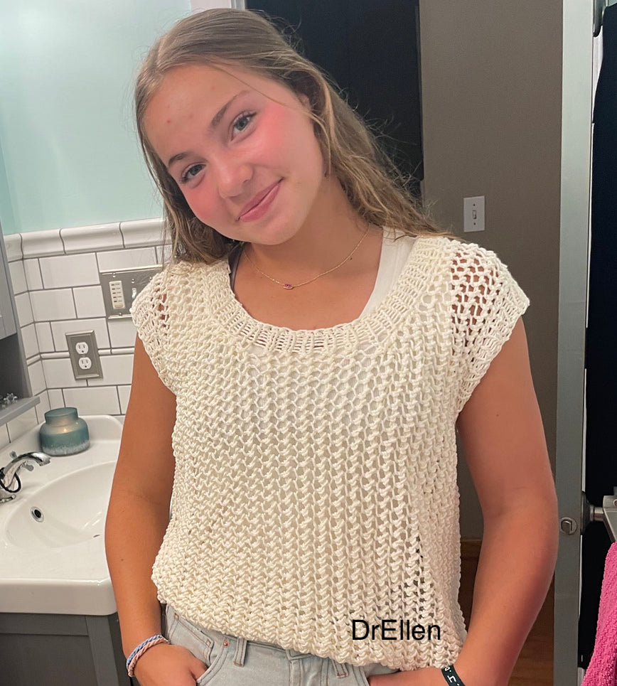 Sunlit Lace Top knitting pattern