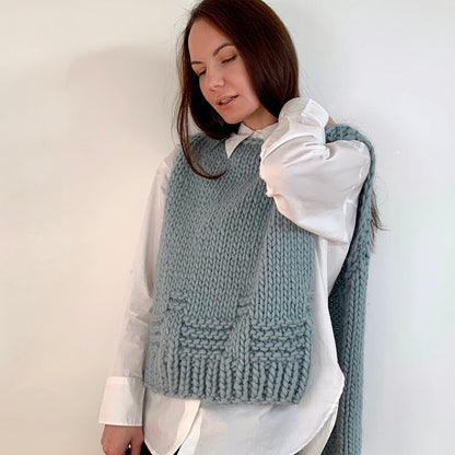 Elysian vest knitting pattern