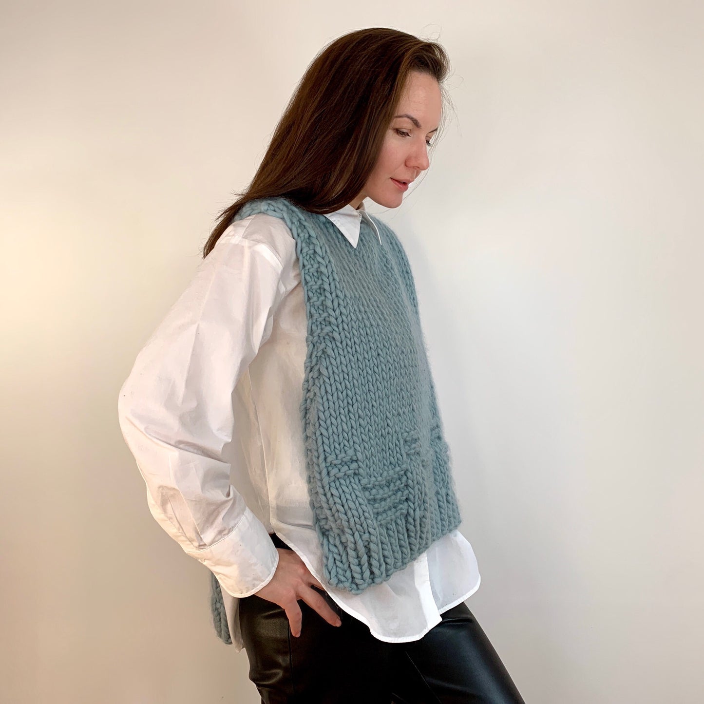 Elysian vest knitting pattern