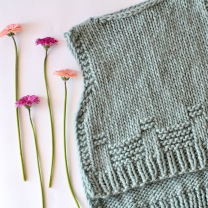 Elysian vest knitting pattern