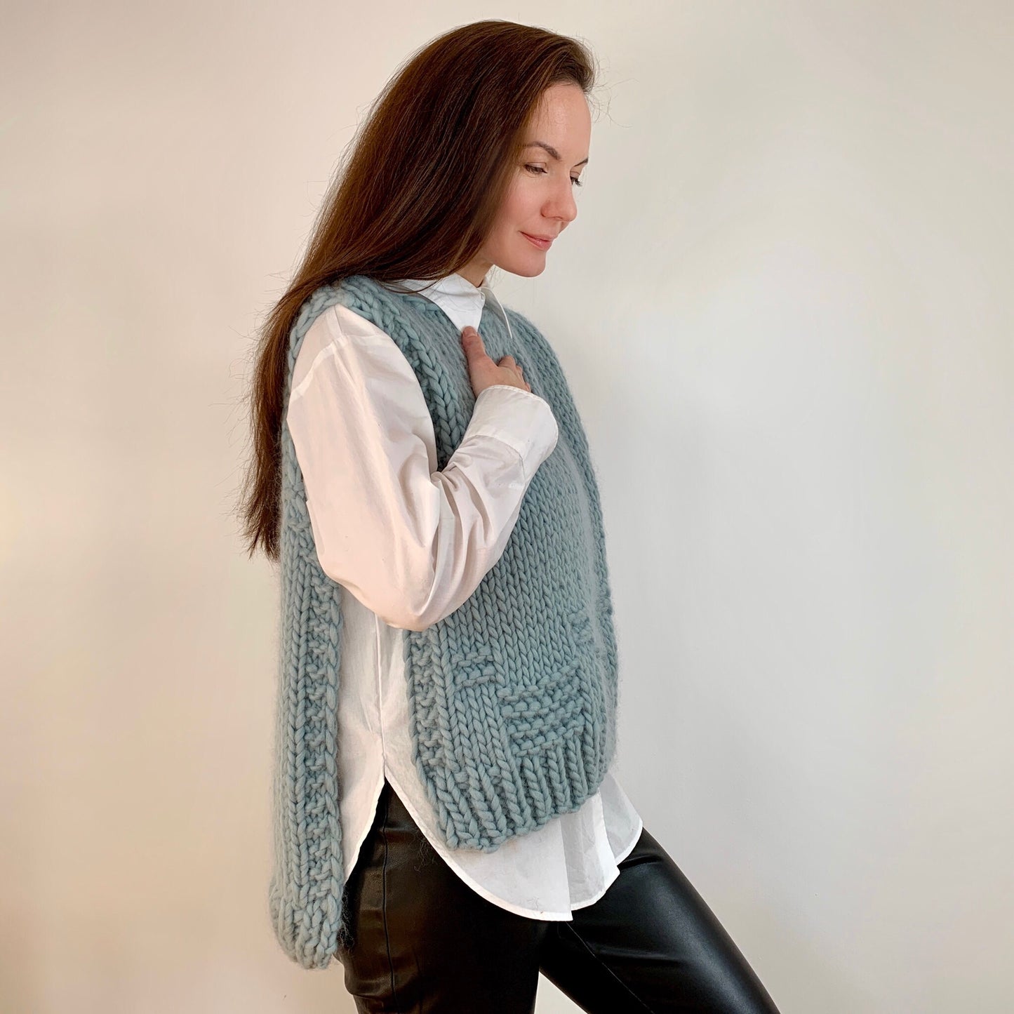 Elysian vest knitting pattern