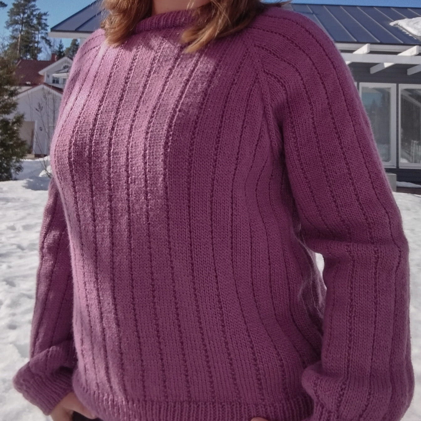 Weekend Glow sweater knitting pattern