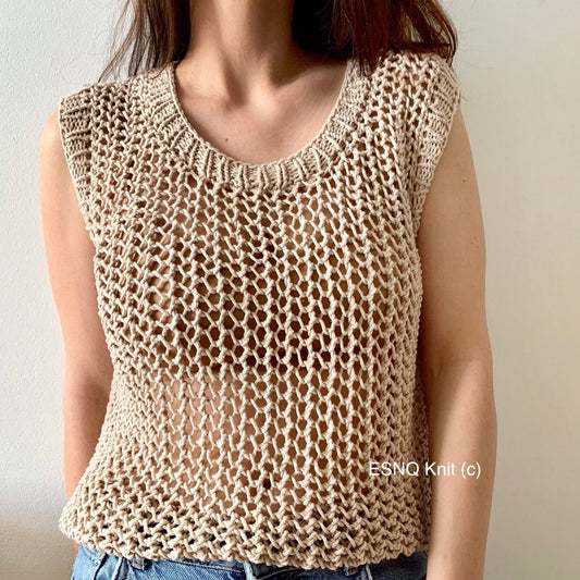 Sunlit Lace Top knitting pattern