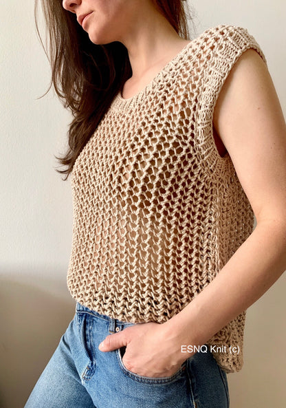 Sunlit Lace Top knitting pattern