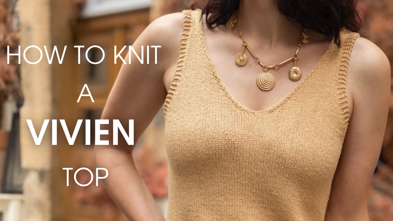 Load video: In this tutorial, I’ll show you how to knit a v-neck top step by step.